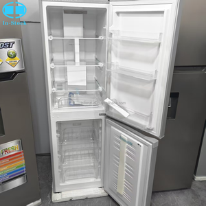 Refrigerador de Doble Puerta Plateado de 193L, Combinación de Refrigerador y <span class=keywords><strong>Congelador</strong></span> Independiente con <span class=keywords><strong>Congelador</strong></span> Superior y Refrigerador Inferior, Disponible Ahora - Product Image 4