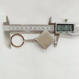 Porte-clés en métal, acier inoxydable, alliage de zinc, règle rétractable, petits outils de porte-clés, mini ruban à mesurer en métal, porte-clés - Product Image 5
