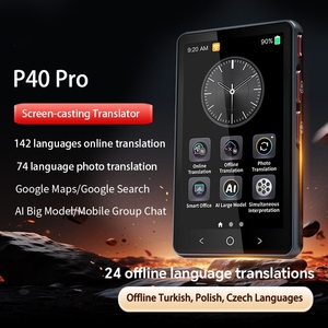 เครื่องแปลภาษาอัจฉริยะรุ่นใหม่ P40 Pro บันทึกเสียงแบบเรียลไทม์ พร้อมกล้องถ่ายรูป MP3 รองรับการแปลออฟไลน์และภาพ 142 ภาษา สำหรับการเดินทาง - Product Image 2