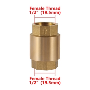 1/2 3/4 1 inch nữ chủ đề Brass Swing van một cách không trở lại trong dòng mùa xuân kiểm tra van - Product Image 2