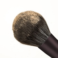 Monja — brosse de maquillage synthétique à angle ferme et paillettes, pinceau professionnel vegan 2021 de haute qualité, couleur violet et noir, étiquette privée