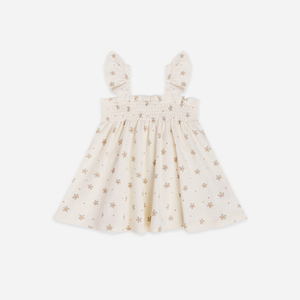 Vestido de princesa para niñas, venta al por mayor de ropa de algodón, vestido infantil, vestidos para niños, vestido de Jersey ahumado Sunburst - Product Image 5