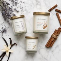 Etiquetas Personalizadas Impermeables para Velas de Lujo, Impresión de Logotipo en Papel Texturizado, Etiqueta Adhesiva con Relieve Dorado para Frascos de Velas