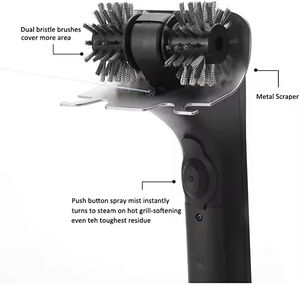 Outil propre Barbecue Grill Brosse de nettoyage électrique Poils de fil antiadhésifs en acier inoxydable - Product Image 3