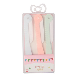 Ensemble de 3 rasoirs à sourcils pliables portables, adaptés aux débutants, avec filet de sécurité, vente en gros - Product Image 3