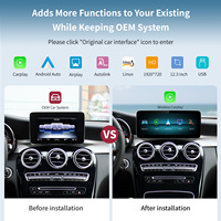 AUTOABC Écran de Tableau de Bord 12,3" Sans Fil CarPlay Android Auto pour Mercedes Benz NTG4.5 W176 C117 X156 W246 W204 W212 CLA200