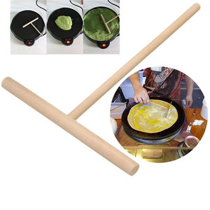 Spatola di legno crêpe spatola bastoncini per piastra Dosa Crepe facing accessorio per Flat Tortilla gusci Roti Galettes pasticceria strumento - Product Image 1