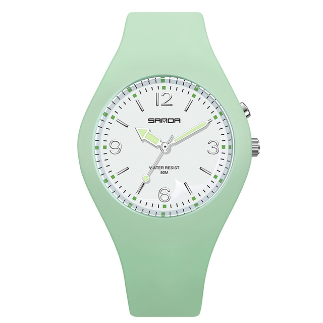 Teenagers Japanese Quartz Analog Fashion Sport Watches 29MM Hardlex Dial 3BAR Waterproof Resin Strap Best Gift for Men Women