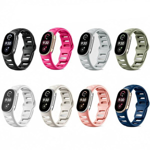 Correas de Reloj de Silicona Transpirables de Estilo Oficial Personalizadas al por Mayor, Correas de Repuesto Deportivas para Google Fitbit Edge - Product Image 2