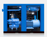 Compresseur d'air à vis à compression à deux étages à économie d'énergie 90kw 110kw 132kw support personnalisé compresseurs d'air silencieux rotatifs