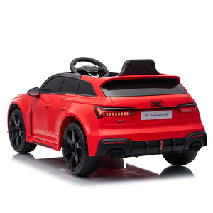 Voiture électrique pour enfants sous licence <span class=keywords><strong>Audi</strong></span> RS 6 Avant GT 12V, jouet pour bébé, voiture électrique avec télécommande - Product Image 4