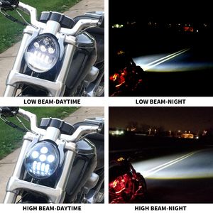 Faro LED para Motocicleta <span class=keywords><strong>Harley</strong></span>, Proyector LED con Luz Alta/Baja, DRL Daymaker para <span class=keywords><strong>Harley</strong></span> V-Rod VRSCA VRSCF - Product Image 4