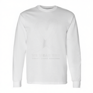 Camiseta de manga larga para concienciar sobre la enfermedad del corazón en febrero, color rojo - Product Image 2