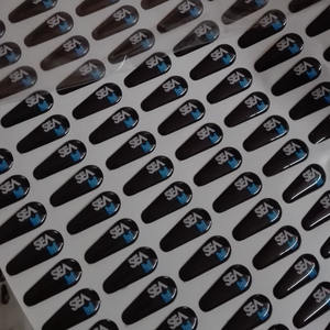 Pegatinas de epoxi de corazón de amor de cúpula de resina de PVC decorativas adhesivas bonitas personalizadas ambientales de alta calidad para Decoración - Product Image 1