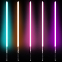 YANQINGSABER Sable de Luz con Cambio de Color, Sonido y Luminosidad, Espada Láser de Metal con APP, Juguetes para Mayores de 14 Años, Venta Transfronteriza