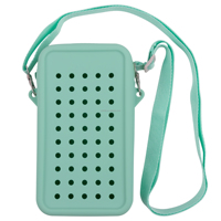 Sac bandoulière en silicone pour téléphone, léger, facile à nettoyer, respirant, durable, pour les voyages et l'usage quotidien, unisexe