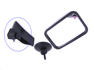 360° Adjustable Quick-Detach Dual-Purpose Child Observation <b>Mirror</b> <b>Acrylic</b> Glass, Rear Seat Baby <b>Mirror</b> for Cars - Product Image 4