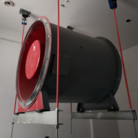 Ventilateur axial de pressurisation pour escaliers coupe-feu, ventilateur d'alimentation en air à pression positive pour la prévention de la fumée dans les immeubles de grande hauteur