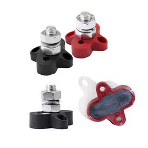 48V para Auto <span class=keywords><strong>2</strong></span> Pack Heavy Duty Single Power Junction Bus Bar Bloque de distribución de energía Terminal aislado Stud <span class=keywords><strong>3</strong></span>/8 \ "Herramienta de vehículo - Product Image 1