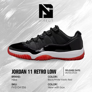 Air <span class=keywords><strong>Jordan</strong></span> 11 <span class=keywords><strong>Retro</strong></span> Low 'bred' 2025, Zapatos Deportivos Casuales para Hombre, Zapatillas de Baloncesto - Product Image 6