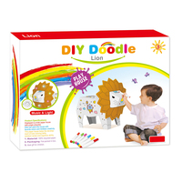 Hot Sale 3D DIY Puzzle Spielzeug Karton Lion Doodle Malerei mit Musik