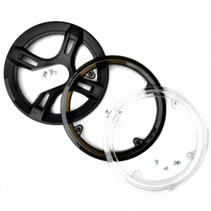 Protector de Cadena para Bicicleta de Montaña, Plástico Negro, Blanco, Semitransparente, Color Café, para Protección de Bielas, en Stock - Product Image 1