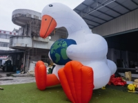 Modèle de canard gonflable géant blanc pour la publicité, ballon animal, décoration gonflable de cygne pour événement