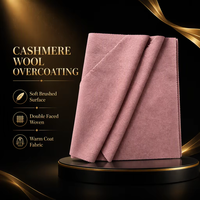 Tissu en laine double face tissé chaud pour manteaux et costumes de mode pour garçons/filles, coupe-vent et résistant à l'abrasion