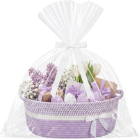 Nouveauté : Panier-cadeau de luxe pour bébé, en corde de coton tressée, écologique, pliable, boîte de rangement, organiseur de couches