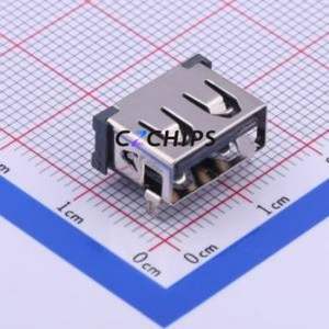 909-162A2021D10100 <b>USB</b> <b>Connector</b> Bent Lead Through Hole <b>Connector</b> Type-A <b>USB</b> 2.0 Female Right Angle Insert - Product Image 1