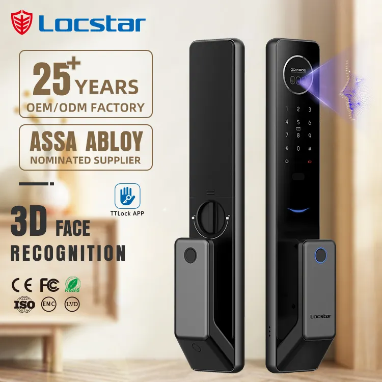 Locstar Factory Großhandel Keyless Entry Door Smart Deadbolt Finger abdruck Voll automatisches Schloss