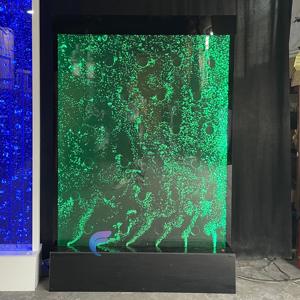 Pantalla decorativa de pared con cascada de acrílico LED, separador de ambientes con burbujas de agua danzantes. - Product Image 1