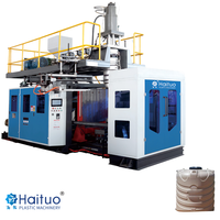 Machine de moulage par extrusion-soufflage automatique pour la fabrication de cônes de signalisation avec moteur à roulement, capable de traiter PS, HDPE, PE, ABS, PP