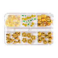 Kit de strass pour ongles multicolores, accessoires de manucure de formes variées pour la création de nail art DIY