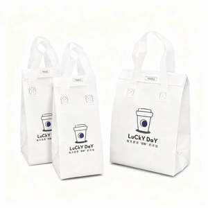 Sac de livraison de nourriture non tissé avec couche d'isolation en aluminium, logo personnalisé, sac isotherme, écologique - Product Image 5