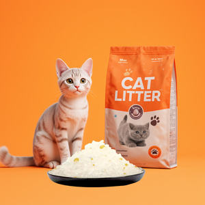 Arena de Gel de Sílice para Gatos, Arena de Cristal de Sílice Altamente Absorbente para Limpieza de Gatos, Arena de Cristal de Silicona para Gatos, Estándar Aprobado ISO9001 - Product Image 1