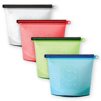 Sac de congélation écologique de qualité alimentaire, recyclable, sans BPA, réutilisable, en silicone, pour conserver les aliments frais