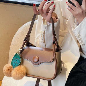 Nouveau Sac à Main Bloqué de Couleurs Tendance 2026 en Cuir PU, Sac à Bandoulière pour Femme, Sac Selle - Product Image 5