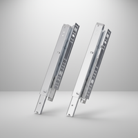 Glissières de tiroir à fermeture douce AOLISHENG 77 lb, à extension complète, à 3 sections, à rail dissimulé avec loquet pour armoire de cuisine