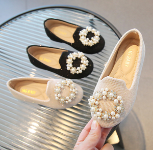 Nuevos Zapatos de Vestir para Niñas con Perlas y Flores, Estilo Princesa, para Primavera - Product Image 3