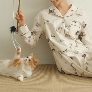 <span class=keywords><strong>Pigiama</strong></span> Personalizzato in Cotone, Bambù e Modal per Donne, Set Morbido da Notte, Abbigliamento da Casa, <span class=keywords><strong>Pigiama</strong></span> a Due Pezzi per Donna - Product Image 3