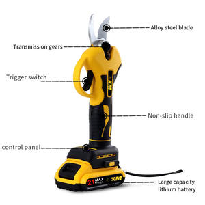 กรรไกรตัดกิ่งไฟฟ้า Km 21V Max ใช้แบตเตอรี่ สำหรับทำสวนและจัดสวน พร้อมด้ามจับกันลื่น - Product Image 4