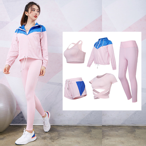 OEM Phụ nữ tập thể dục Yoga thiết lập thể thao trang phục tập thể dục tập thể dục quần áo Áo ngực thể thao chạy xà cạp phù hợp với kết hợp phù hợp với tập thể dục - Product Image 5