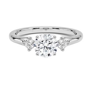 Anillo de Compromiso Elegante de Cristal Blanco Plateado, Joyería para Propuesta de Matrimonio, Anillo de Regalo de Aniversario de Bodas para Mujer - Product Image 2