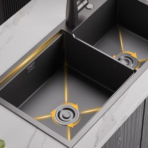 Grifo Multifuncional Tipo Cascada, Fregadero de Cocina Grande de Acero Inoxidable de un Solo Tazón, Lavabo Doméstico - Product Image 3