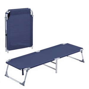 Lit pliant à cadre métallique pour fabricant, vente en gros, lit simple en toile, lit de sieste portable pour soignant et secours en cas de catastrophe - Product Image 1