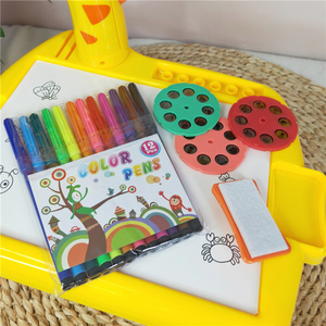 Tableau de <span class=keywords><strong>dessin</strong></span> projecteur LED en plastique, design girafe de <span class=keywords><strong>dessin</strong></span> animé, jouet éducatif pour les enfants de 2 à 4 ans, ABS écologique - Product Image 3