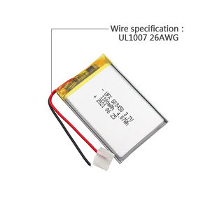 맞춤형 602563 스마트워치 배터리 1100mAh 3.7V 리튬 이온 폴리머 충전식 리포 파워 팩 제조업체 - Product Image 3