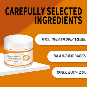 Loción antitranspirante de fórmula vegana al por mayor para manos, crema desodorante hidratante antisudor de absorción suave para manos y axilas - Product Image 5