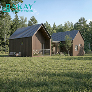 Maisons préfabriquées modernes de luxe en conteneurs, fabriquées en Chine, avec grandes fenêtres et terrasse ouverte, pour projets de villas de villégiature haut de gamme et d'hébergements touristiques. - Product Image 4